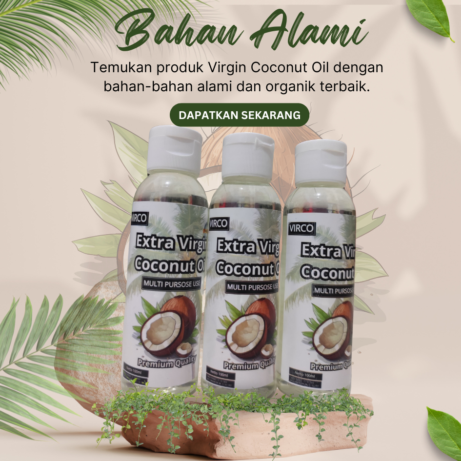 

BUNDLING 2 PROMO-VIRCO-VIRGIN COCONUT OIL 100%ALAMI