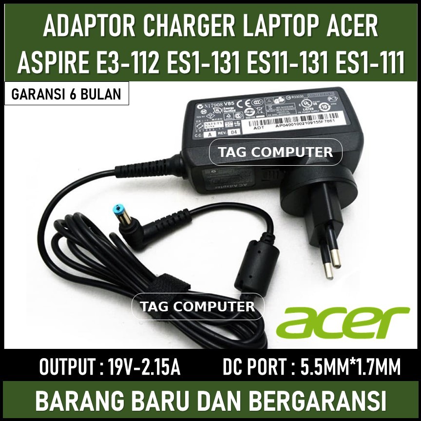ADAPTOR CHARGER LAPTOP ACER ASPIRE E3-112 ES1-131 ES11-131 ES1-111