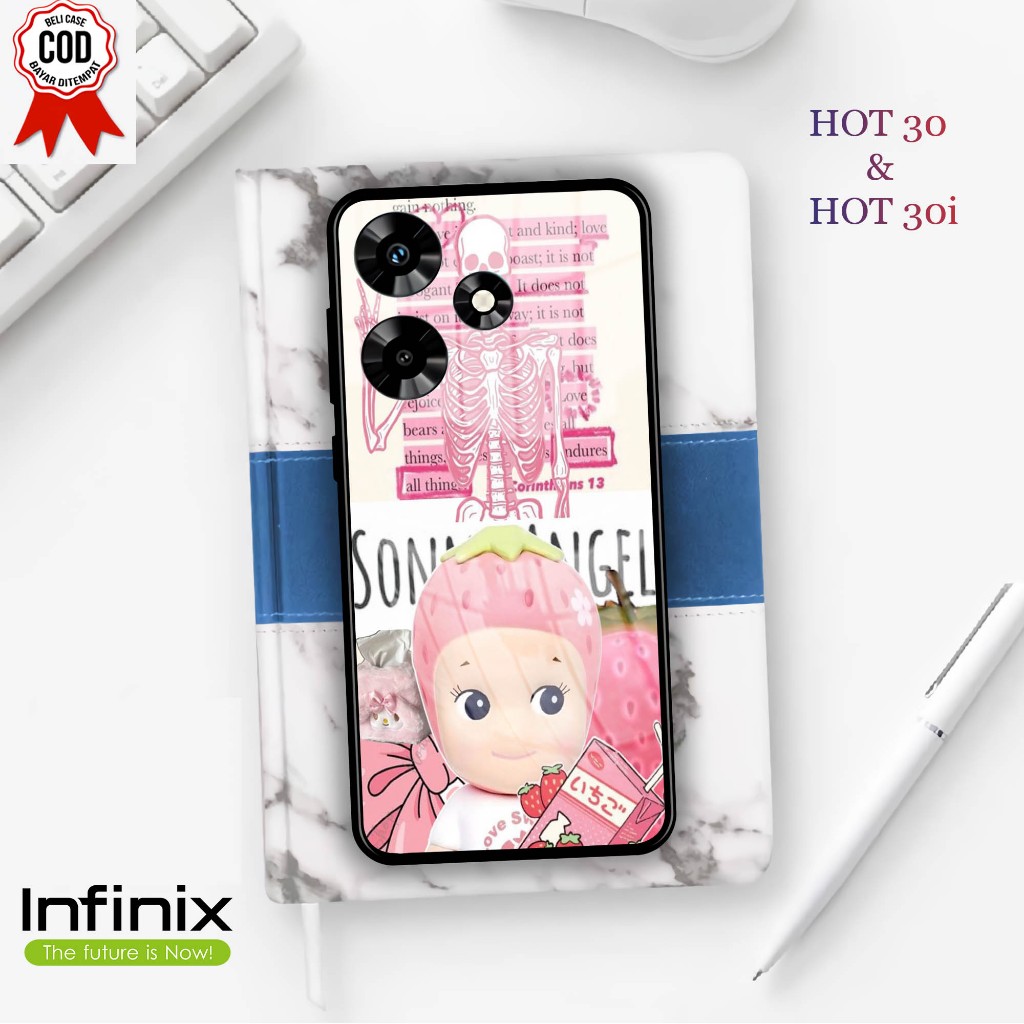 Softcase Kaca INFINIX HOT 30 & 30i  - Case Handphone INFINIX HOT 30 & 30i [T19]