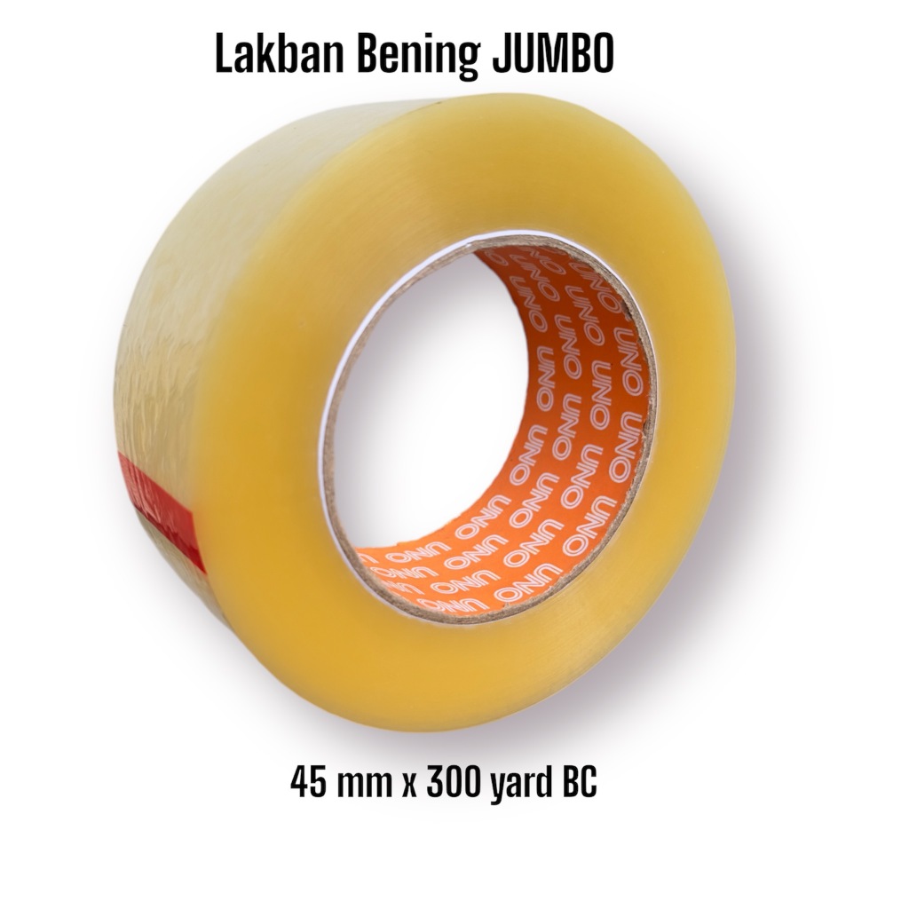 

LAKBAN BENING JUMBO 45x300 BC EKONOMIS TEBAL DAN LENGKET