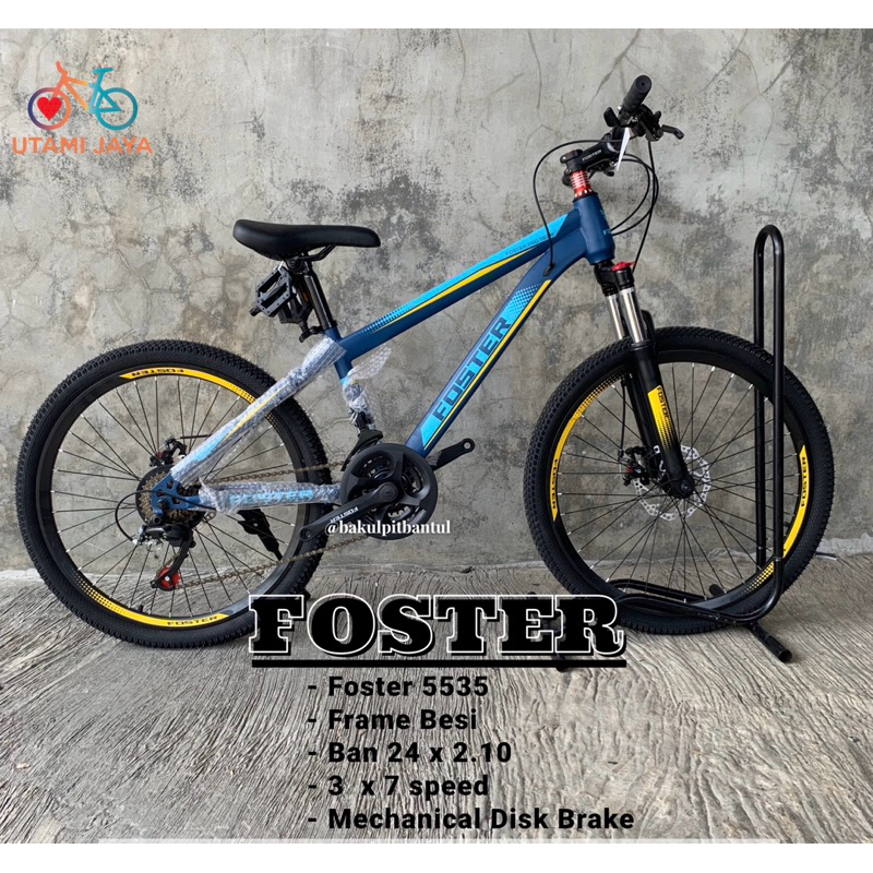 Sepeda Gunung MTb ring 24 Foster | Sepeda MTb foster ukuran 24 inch | Sepeda Gunung Foster ukuran 24