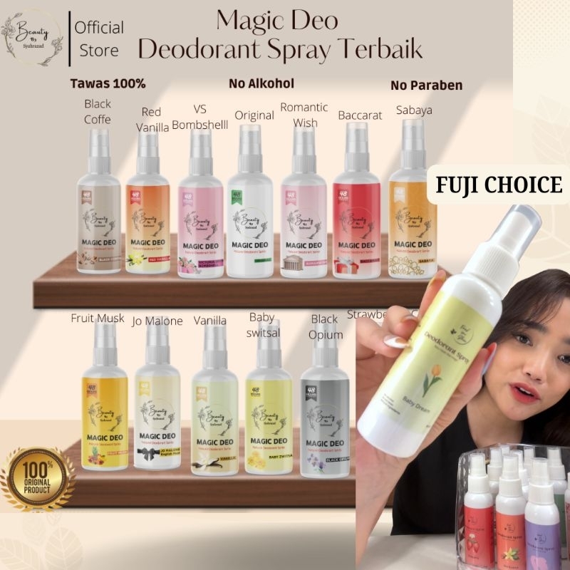Natural Deodorant Tawas Spray Magic Deo FEED YOUR SKIN