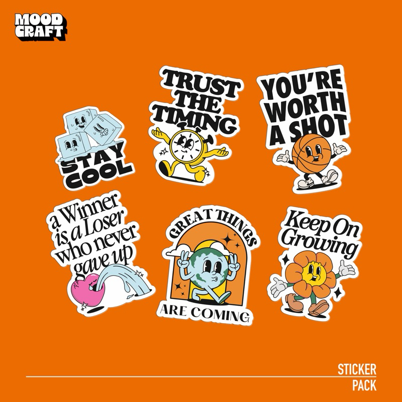 

Sticker Vinyl Motivasi Mascot - Sticker Pack | SP - 003