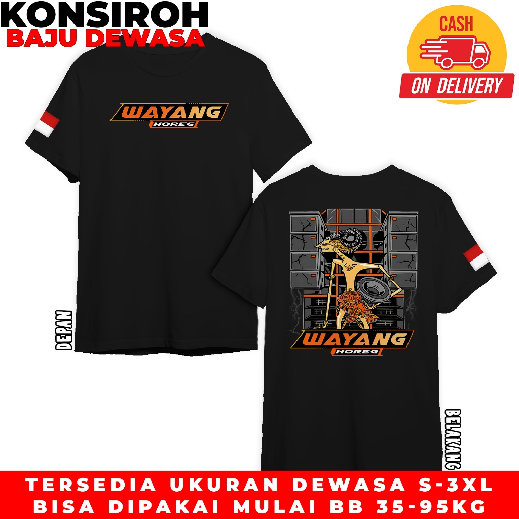 Kaos Dewasa Wayang Horeg Vibes Baju Kaos Seri Horeg Vibes Tshirt Distro Wayang Horeg Vibes