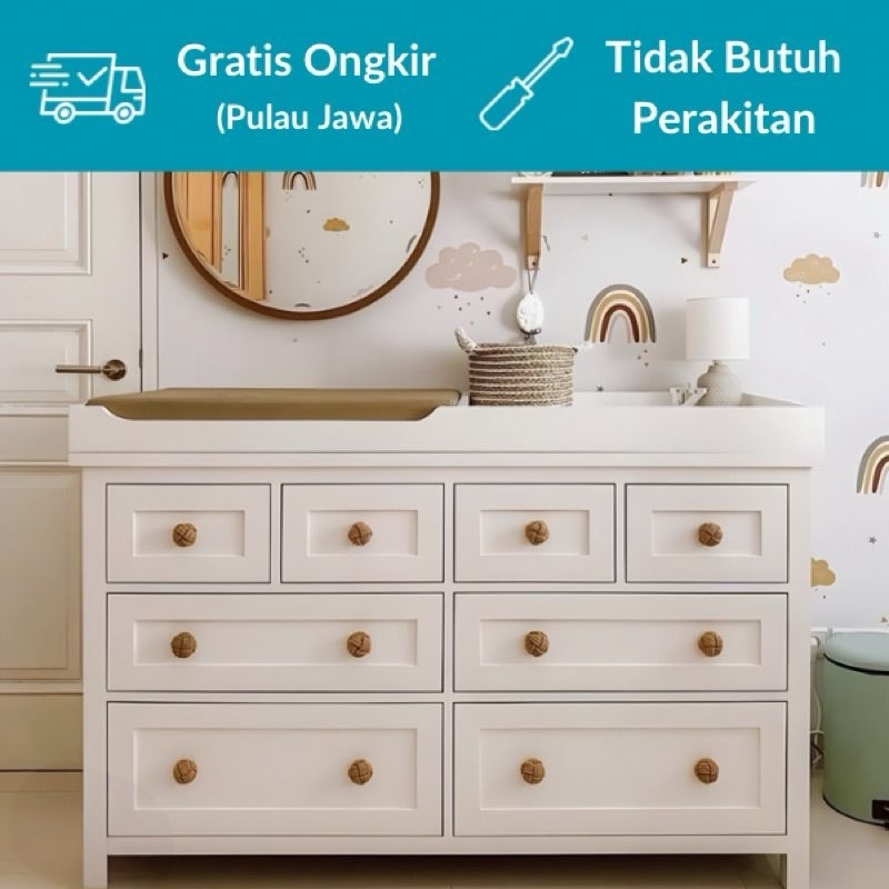 Baby Tafel Murah || Baby Tafel 8 Laci / Tempat Popok Bayi
