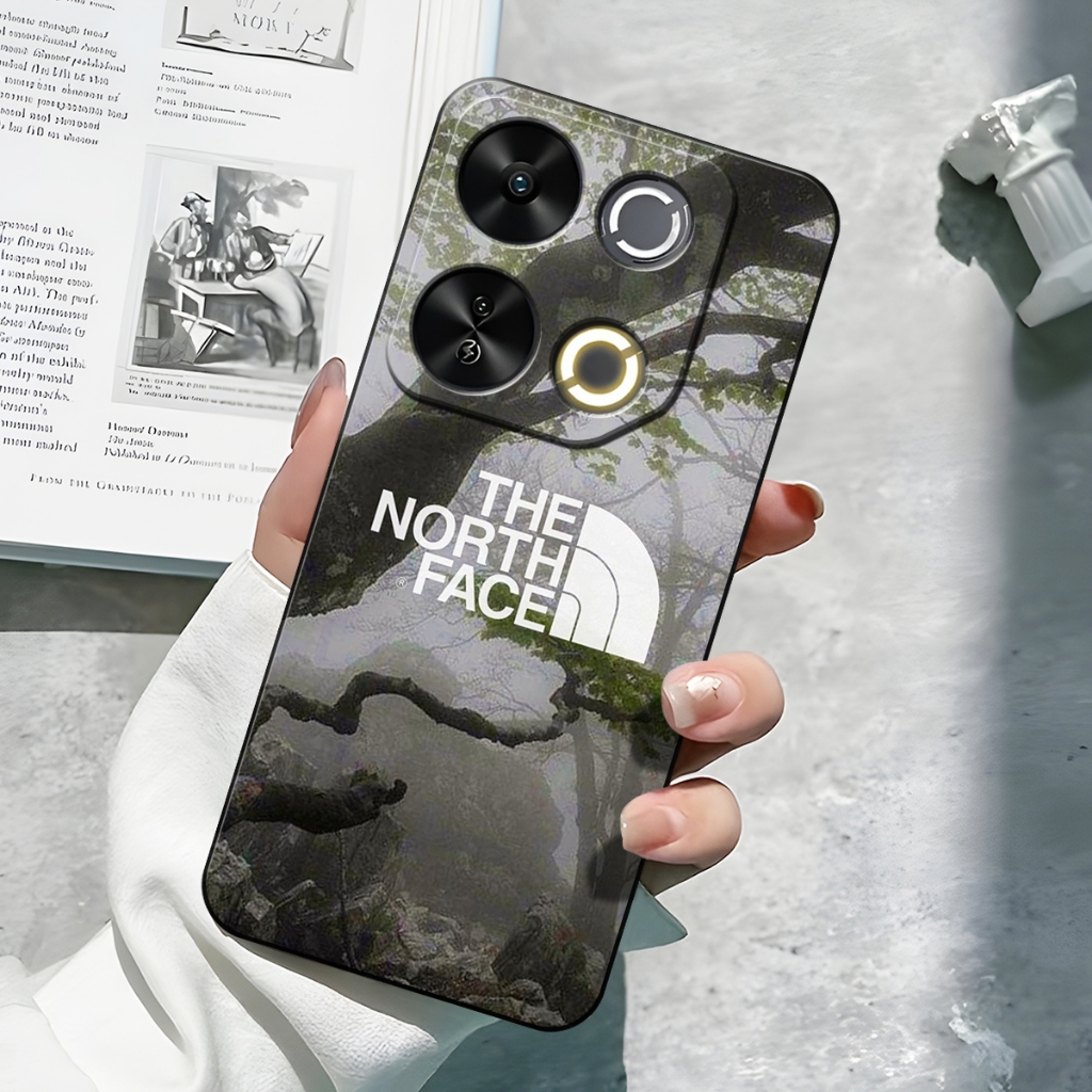 Softcase Handphone Itel P65 Cyber City Terbaru 2024 Case Fashion Motif The North Face Soft Case Anti