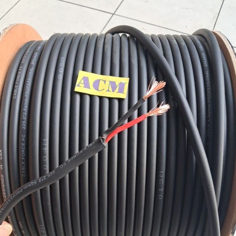 KABEL SPEAKER HUZLER 2x2,5 SERABUT TEMBAGA LENTUR PER 1 METER