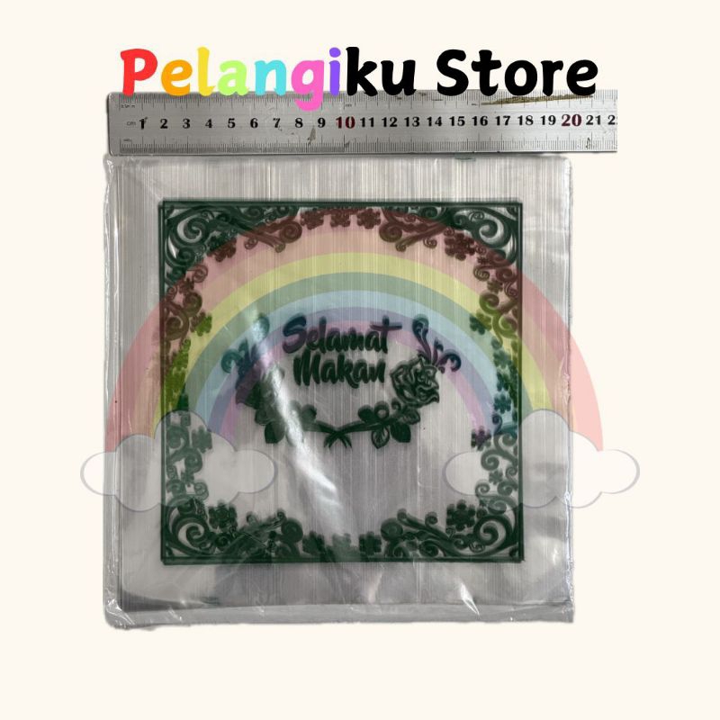 Plastik OPP Selamat Makan Ukuran 20x20 Isi 40 Lembar