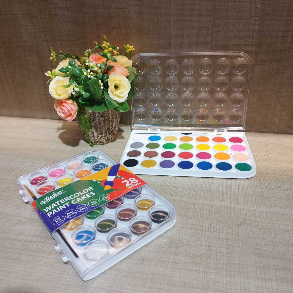 

Gramedia Cirebon - ESTUDEE WATERCOLOR CAKE 23MM SET28 ES-WC23-28