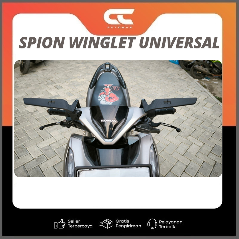 NEW SPION WINGLET UNIVERSAL MOTOR ORIGINAL FORNEX MATIC BEBEK VARIO 125 150 160 BEAT NMAX PCX ADV