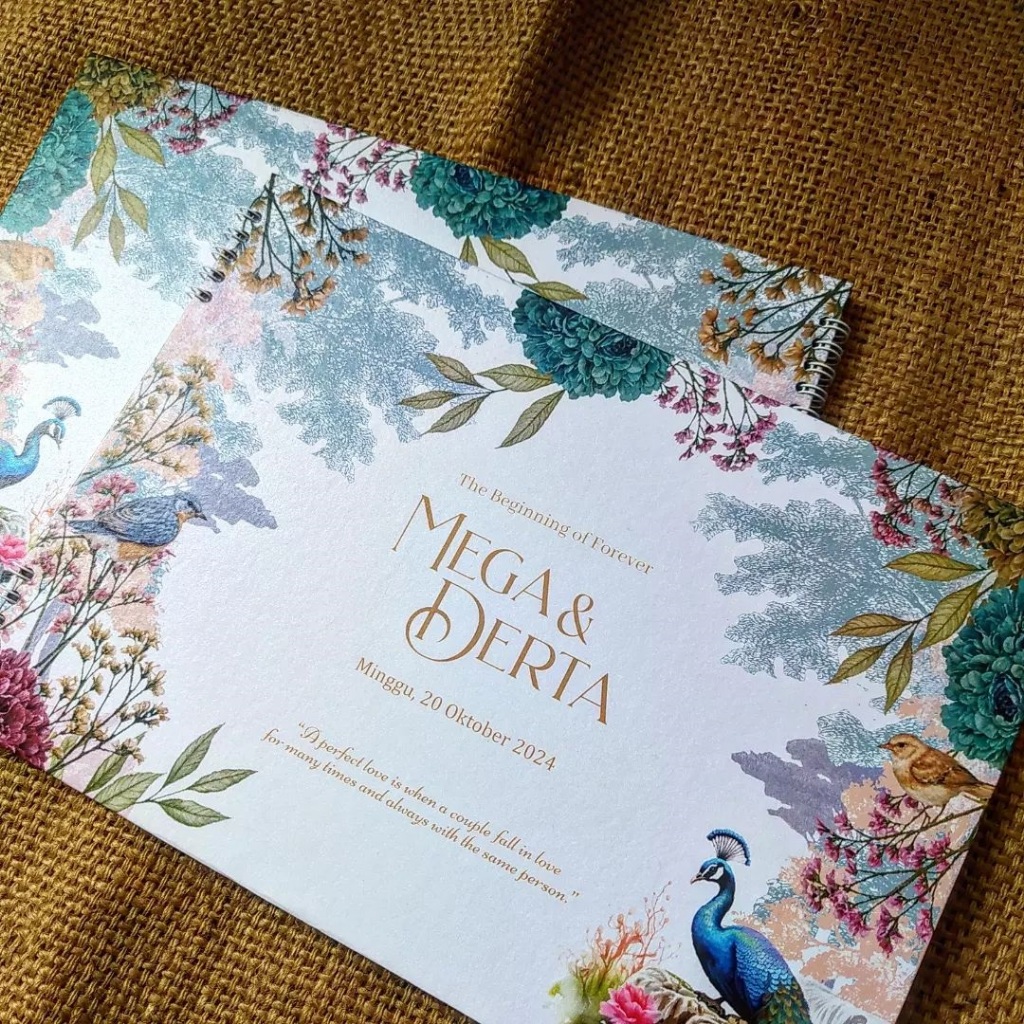 Buku Tamu Undangan Pernikahan Custom Design Guest Book Wedding (7) Tebal Berkualitas By DSS Project