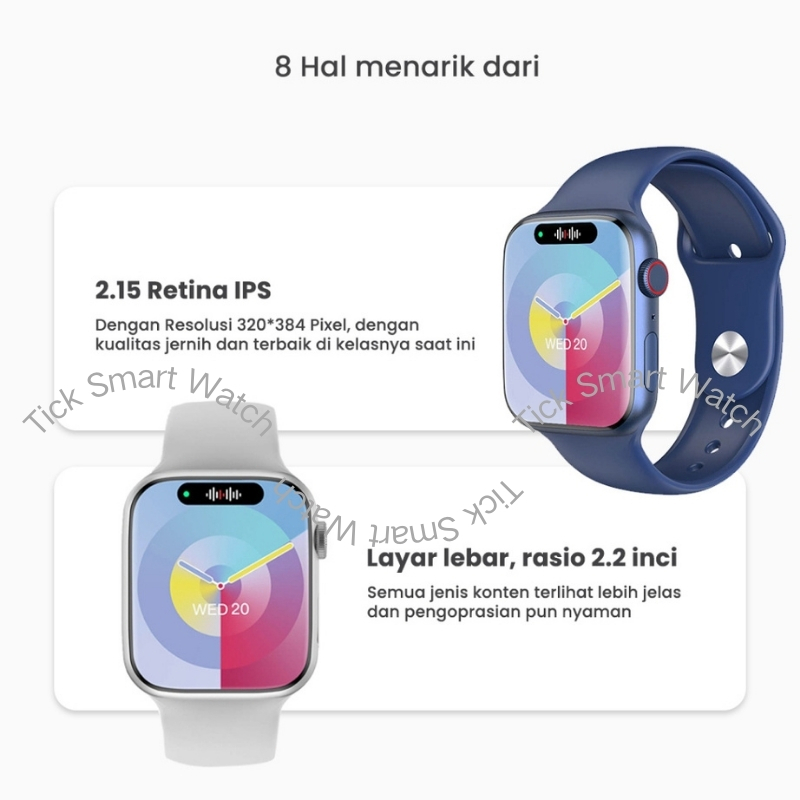 100% Orinal SmartWatch S10 Pro Max Asli 2.3 Inch Touch Screen 45mm Tahan Air Smart Watch Wanita Pria