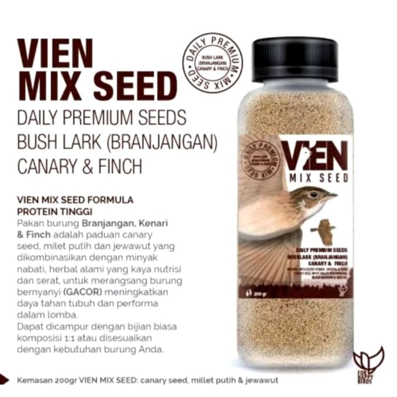 VIEN Mix Seed Pakan Burung Branjangan Pakan Kenari