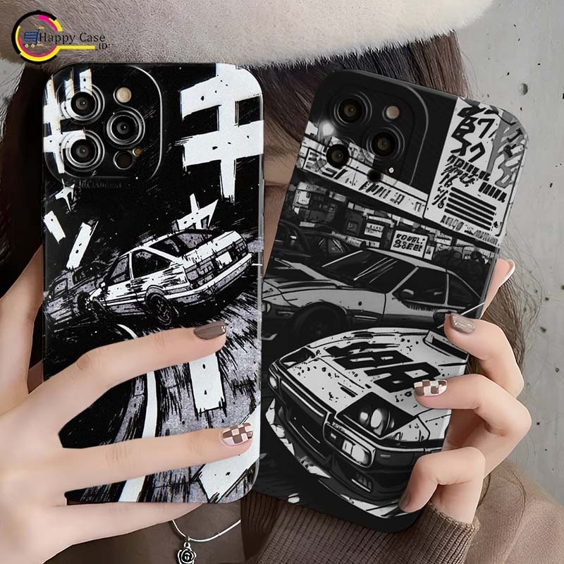 HC11905 SOFTCASE SILIKON PROCAMERA CUSTOM INITIAL D UNTUK XIAOMI REDMI A1 2022 A3 4A 4X 5 5+ 5A 6 6A