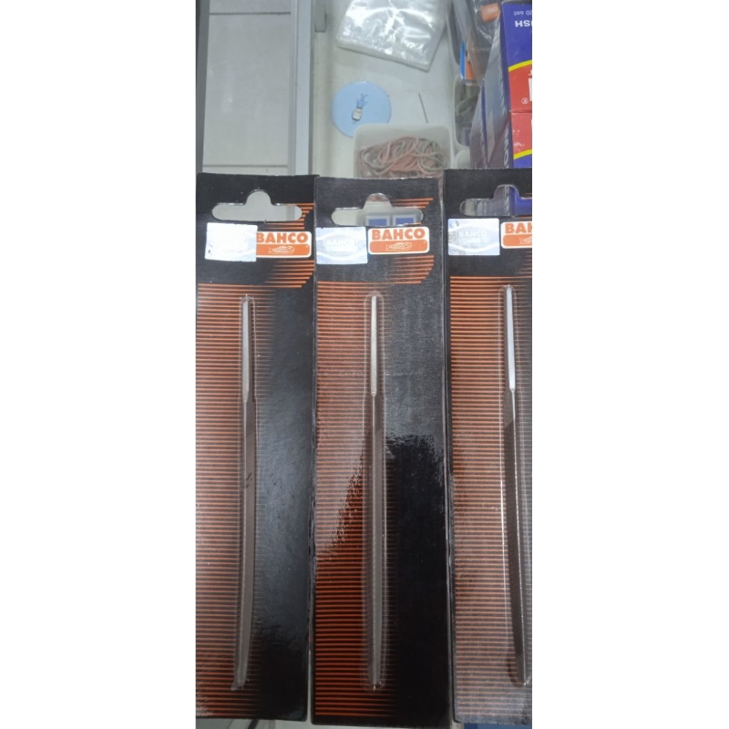 Kikir Gergaji Kayu Segitiga BACHO 4 inch 10 Cm Slime Taper Pengasah Asahan Original Asli