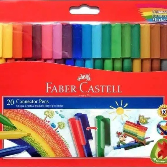 

Top Connector Pen 2 Warna Faber Castell Spidol mewarnai kreatif Faber Castell