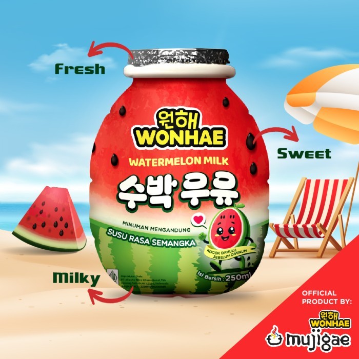 

Wonhae Watermelon Milk Minuman Semangka Korea 250mL