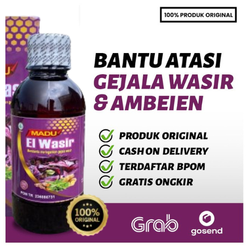 Obat Wasir Stadium 4 benjolan Anus Bab Berdarah Madu El Wasir