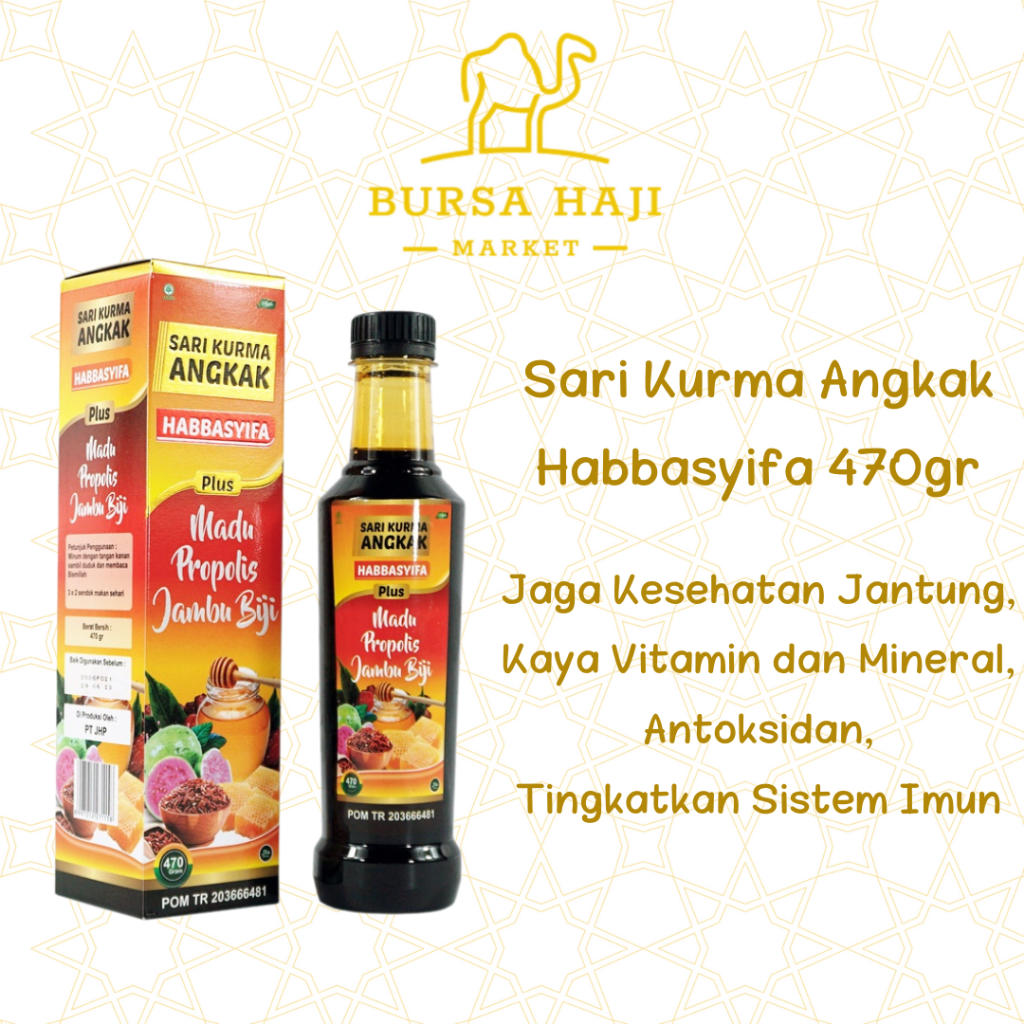 

Sari Kurma Angkak Habbasyifa Isi 470gr, Original, Sari Kurma Angkak PLUS Jambu Biji