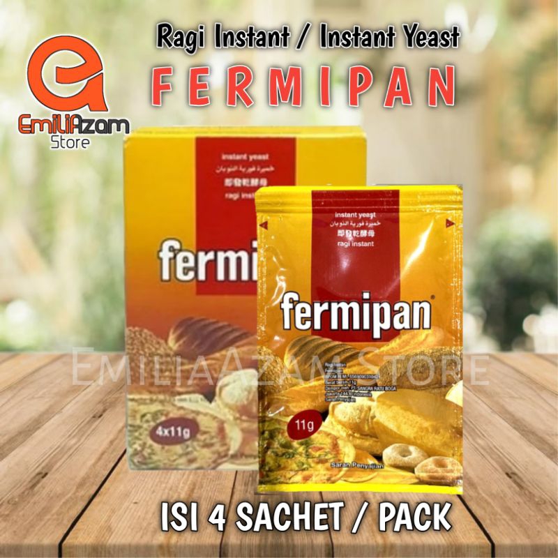 

Fermipan sachet 1 box isi 4 sachet @11g