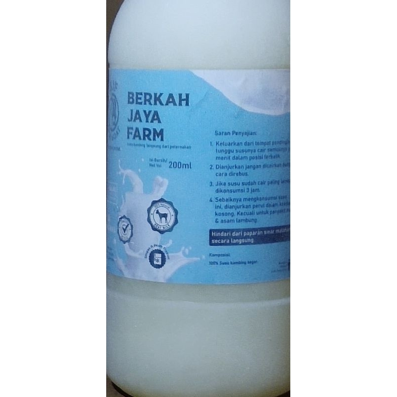 

Susu kambing murni (200 ml)