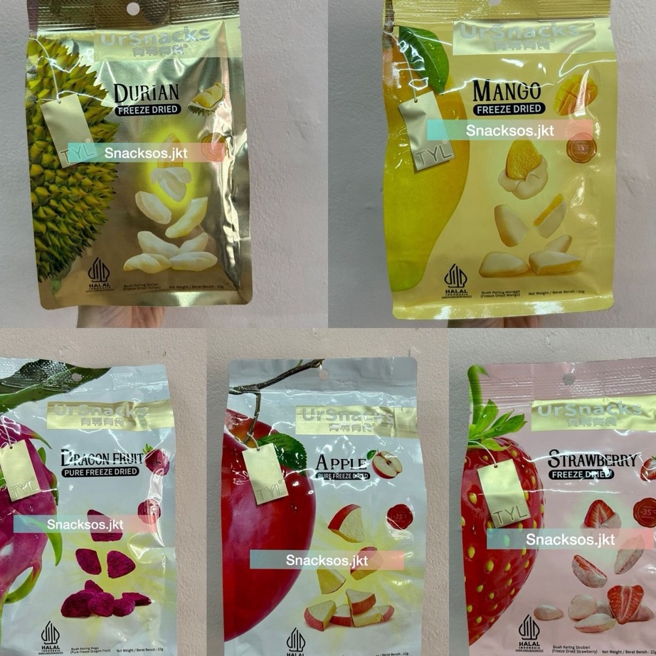 

HANYA DISINI BELANJA LEBIH MUDAH TYL URSNACKS Freeze Dried Pure Durian Duren Vacuum Strawberry Mango Mangga Dragon Fruit Buah Naga Snack Keripik Buah Kering