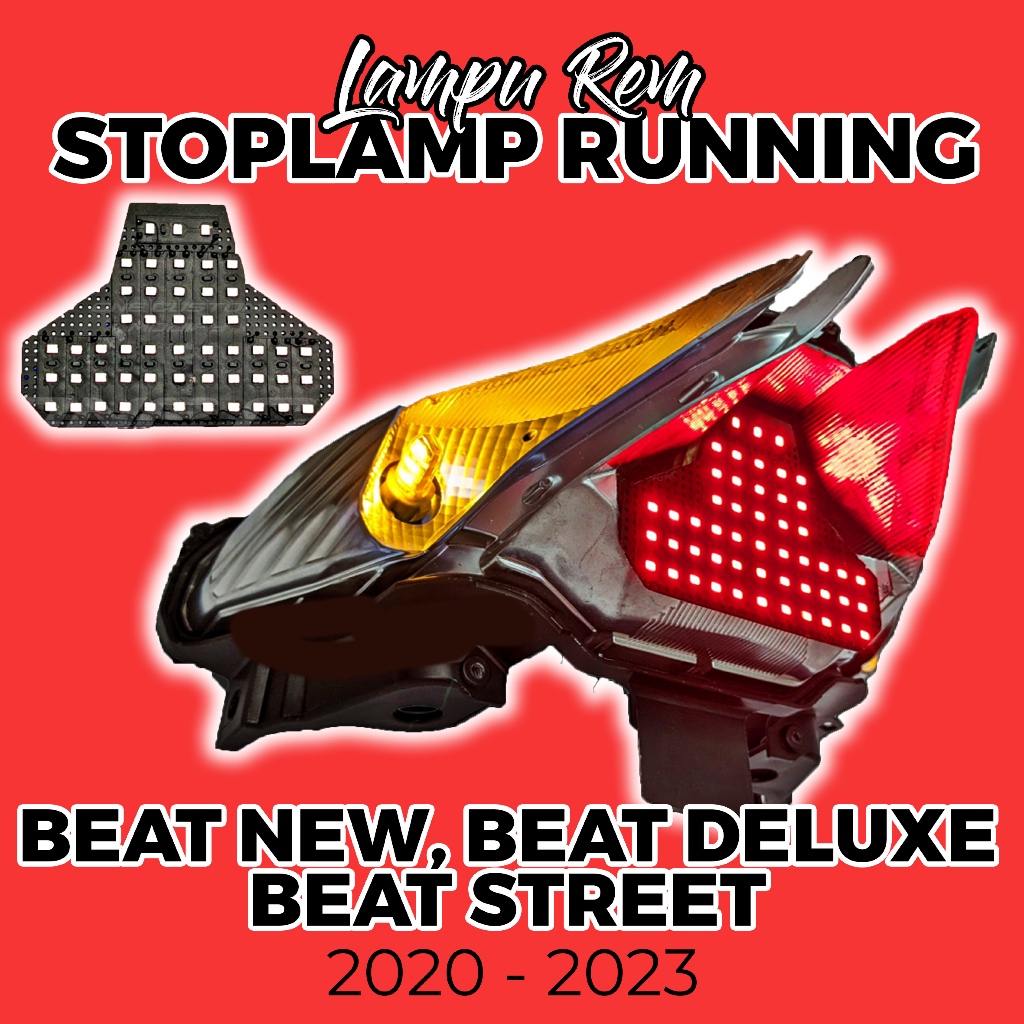LAMPU STOPLAMP RUNNING Khusus untuk Beat New, Beat Deluxe & Beat Street New tahun 2020 2021 2022 202