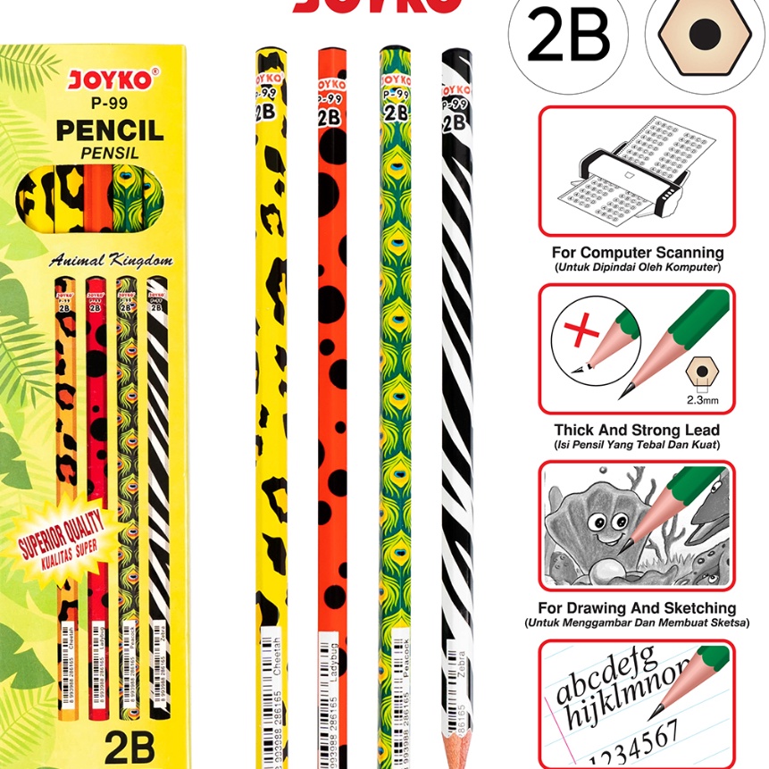 

Ekstra Pencil Pensil Joyko P99 2B 1 BOX 12 PCS