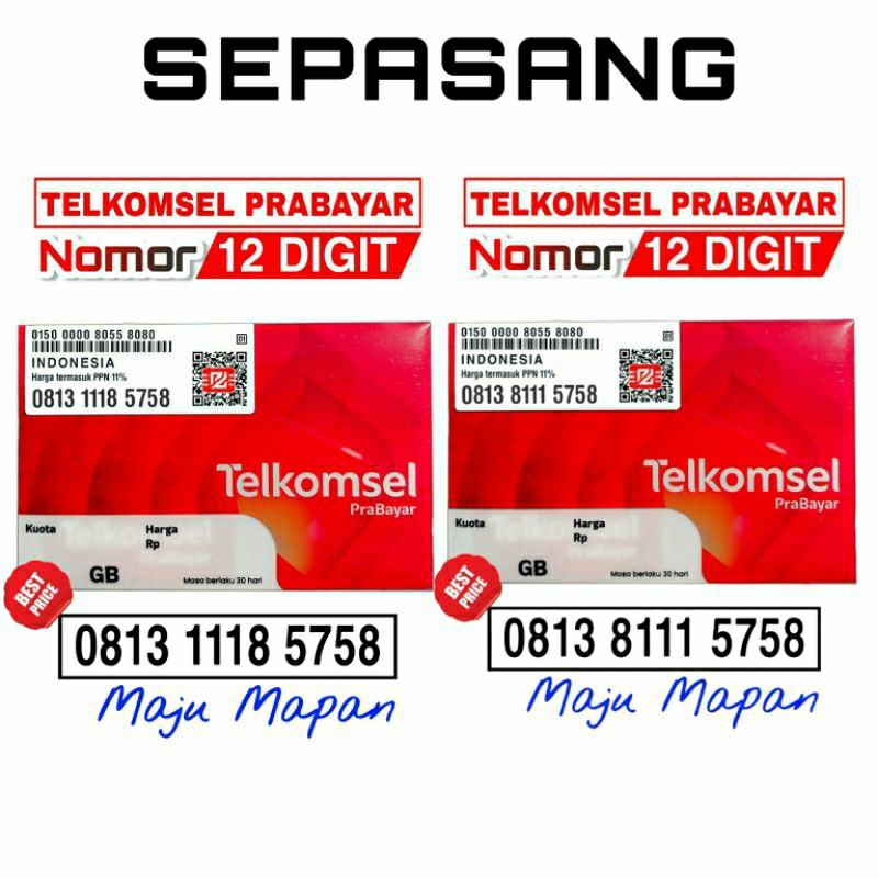 Nomor Cantik 5758 - Nomor Cantik Simpati 5758 - Simpati Loop 5758 Telkomsel As Maju Mapan Hoky Jawa