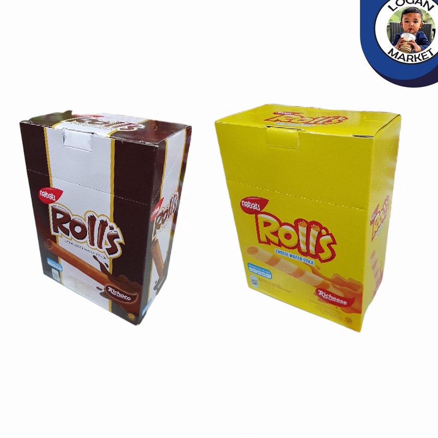 

HEBOHH PARAH Nabati Rolls Box Isi 2pcs 2 pcs All Variant Richeese Keju Richoco Coklat