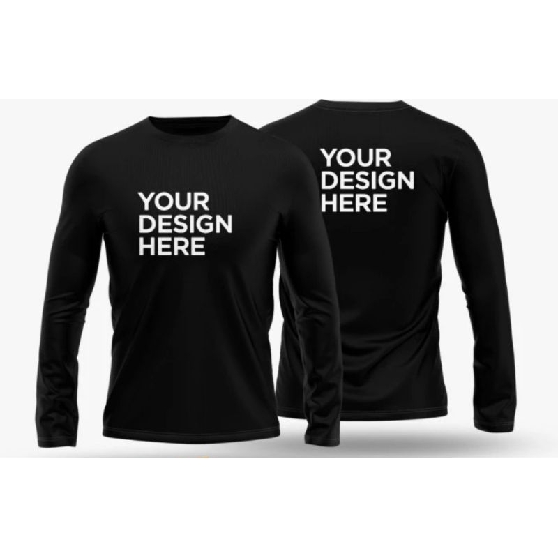 kaos custom sablon lengan panjang
