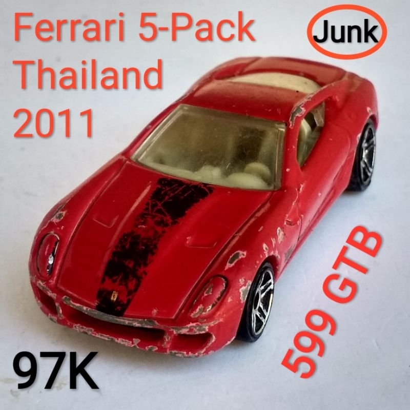 Hot Wheels Ferrari 5 Pack 599 GTB Merah