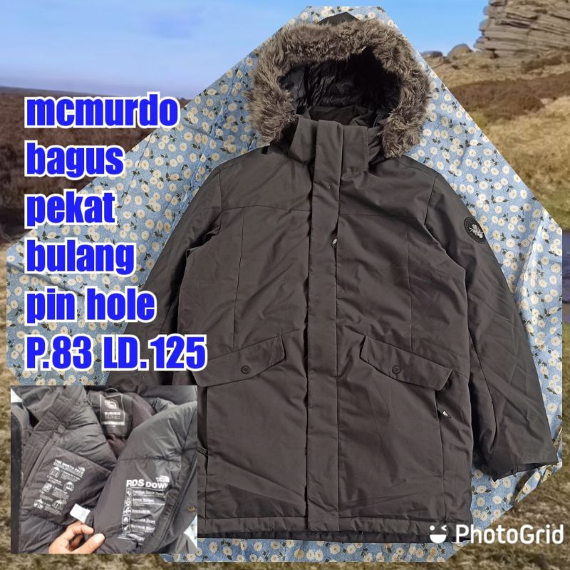 jaket gunung outdoor puffer gelembung tebal bulang bulu angsa tnf the north face mcmurdo