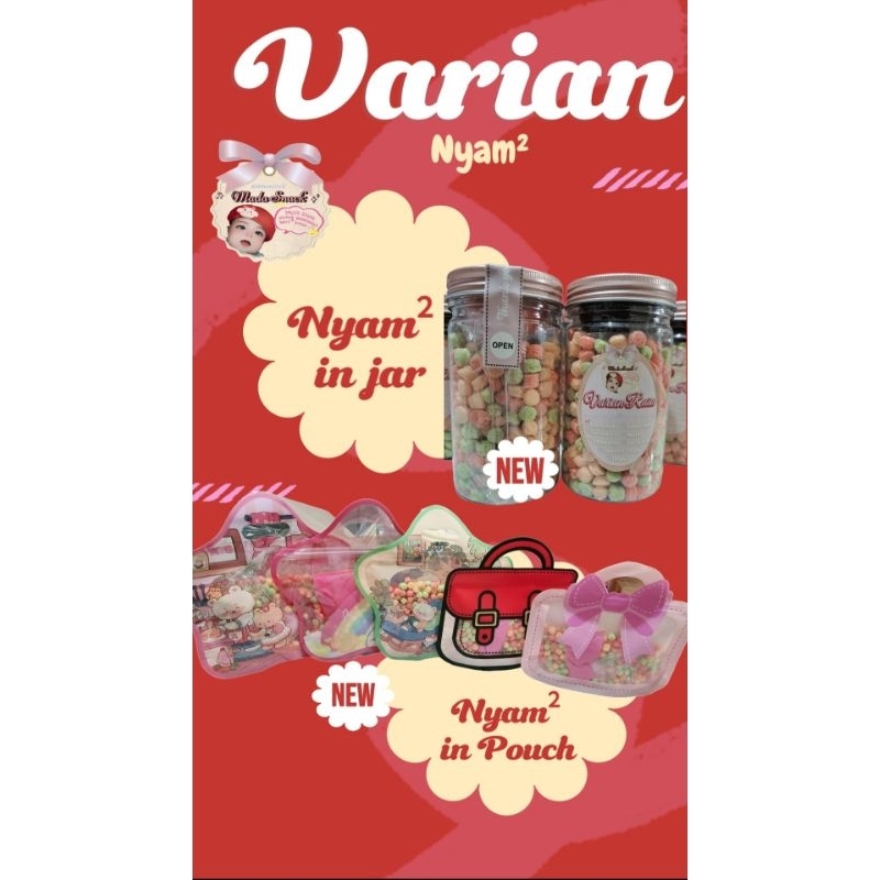 

Nyam² in jar & nyam² in pouch (Rice Crispy Rainbow)