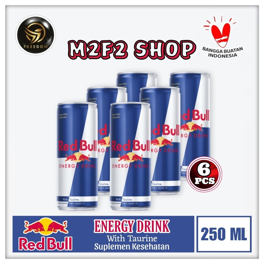 

Red Bull Energy Drink Blue Silver Can | Suplemen Kesehatan Kaleng - 250 ml (Kemasan 6 Pcs)