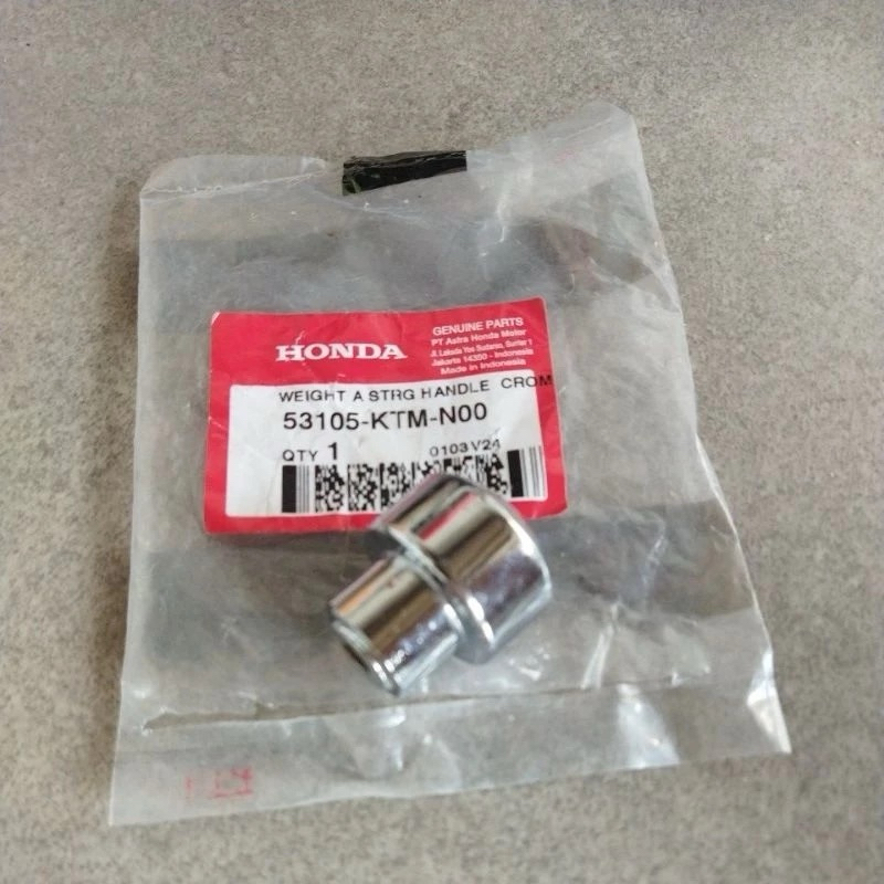 53105-KTM-N00 Weight Steering Handle Crom Bandul Jalu Stang CS1 Supra X 125 Original 53105KTMN00