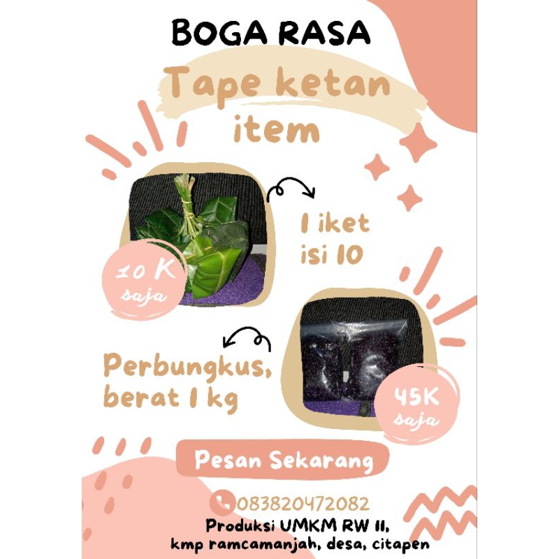 

Tape ketan item simadu
