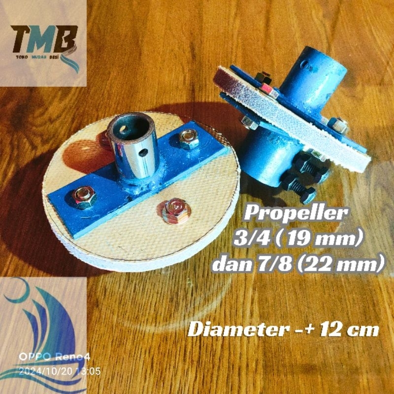 Plendes (Propeller) Kohol Sambungan Mesin 3/4 Inchi (19 mm) dan 7/8 Inchi (22 mm) Gearbox  Sambungan