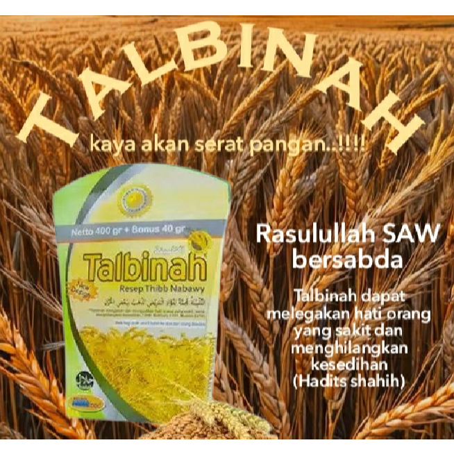 

talbinah resep Thibb nabawy 400gr+40 gr tepung gandum 100% original
