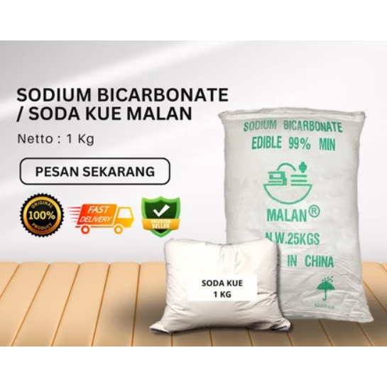 

Soda Kue / Sodium Bicarbonate / Bahan Pengembang / Baking Soda Per 1 Kg