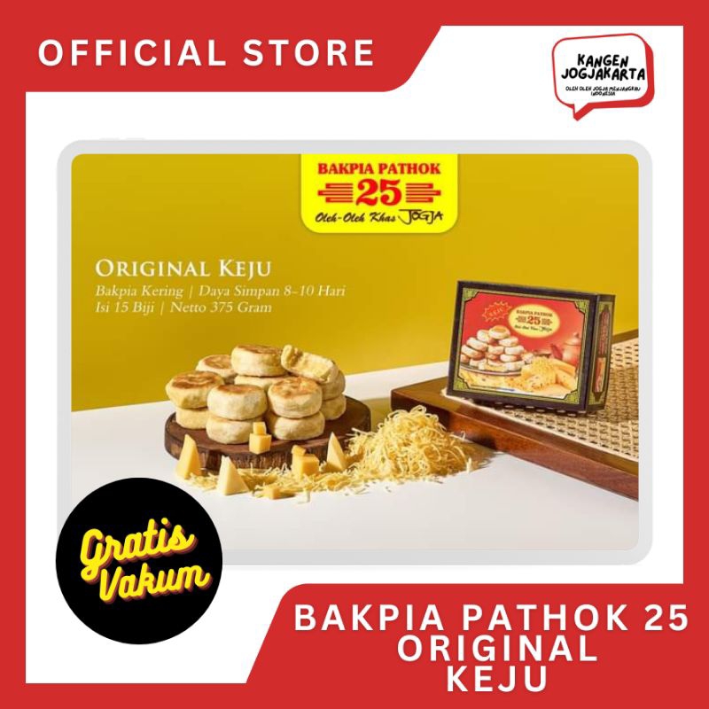 

Bakpia BAKPIA PATHOK 25 Original Keju