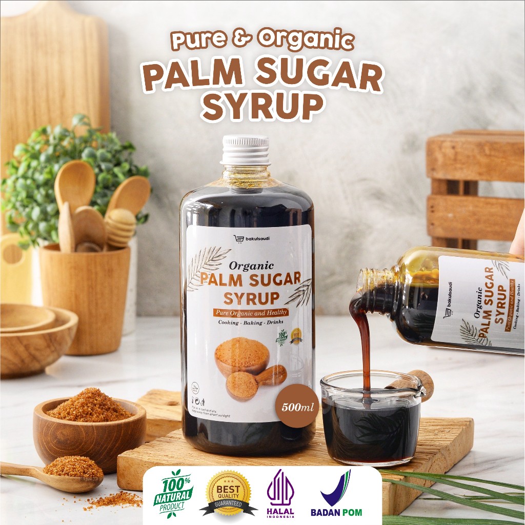 

Organic Syrup Palm Sugar Liquid Pure 100% / Gula Aren Cair Organik Murni Premium Asli 100%