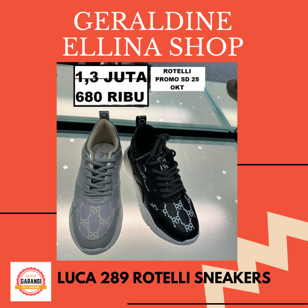 Sepatu sneakers Rotelli wanita 100% original seri LUCA 289