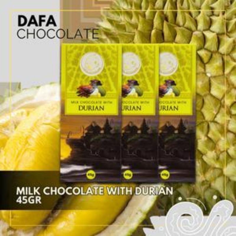 

milk chocolate with durian