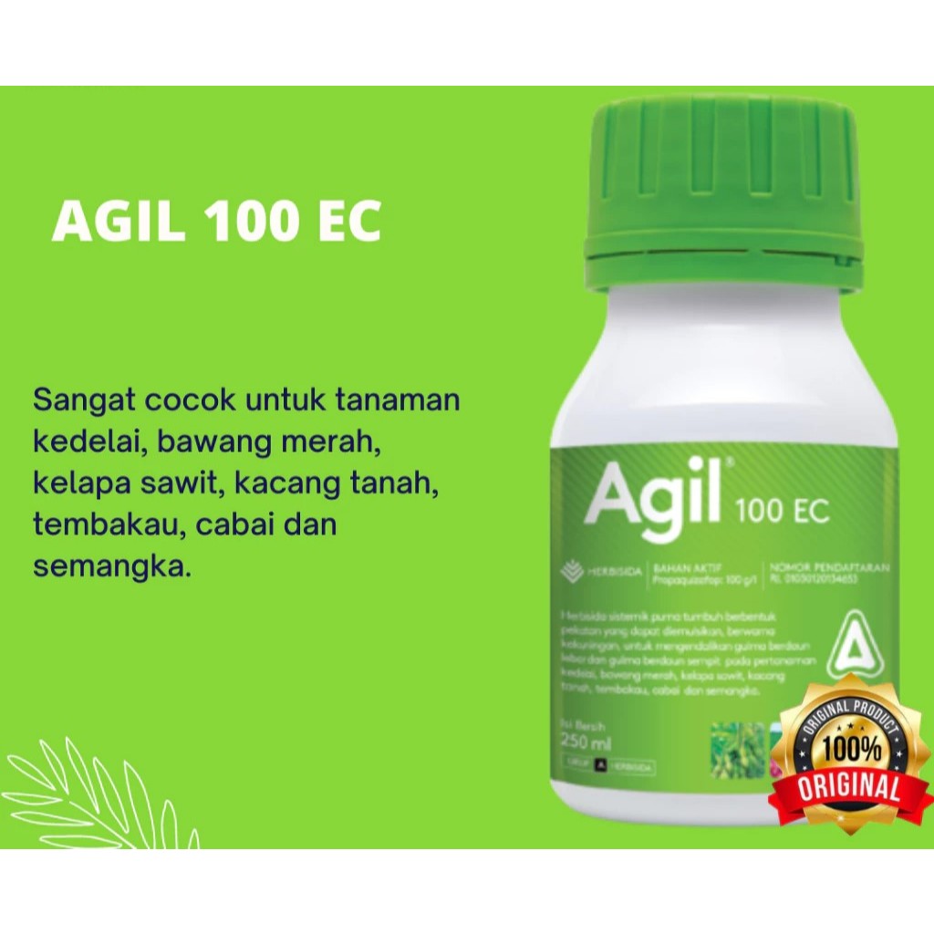 AGIL 100 EC - Herbisida Selektif Khusus Bawang Merah Kacang Kedelai - Obat Suket Rumput