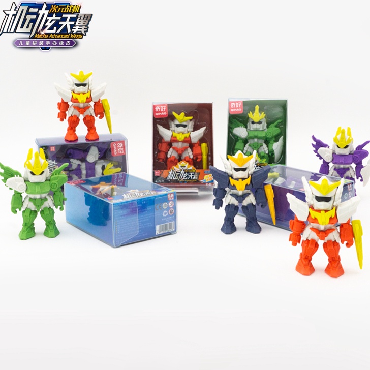 

KF7 8441 1 pcs penghapus karakter ROBOT ukuran sensory play bongkar pasang stationery