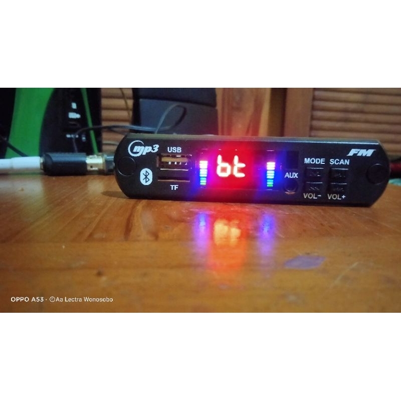 modul mp3 bluetooth player JQ-D091BT indikator besar