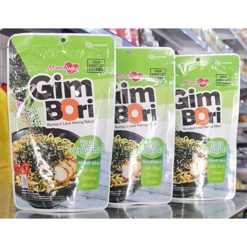 

Mamasuka Gim Bori 60gr/Nori Tabur rasa original 60gr/Rumput laut tabur 60gr/Gimbori Rumput Laut Panggang tabur rasa Original/Seawed Powder 60gr