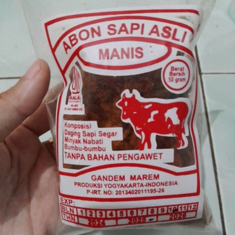 

Abon sapi Asli 50gram