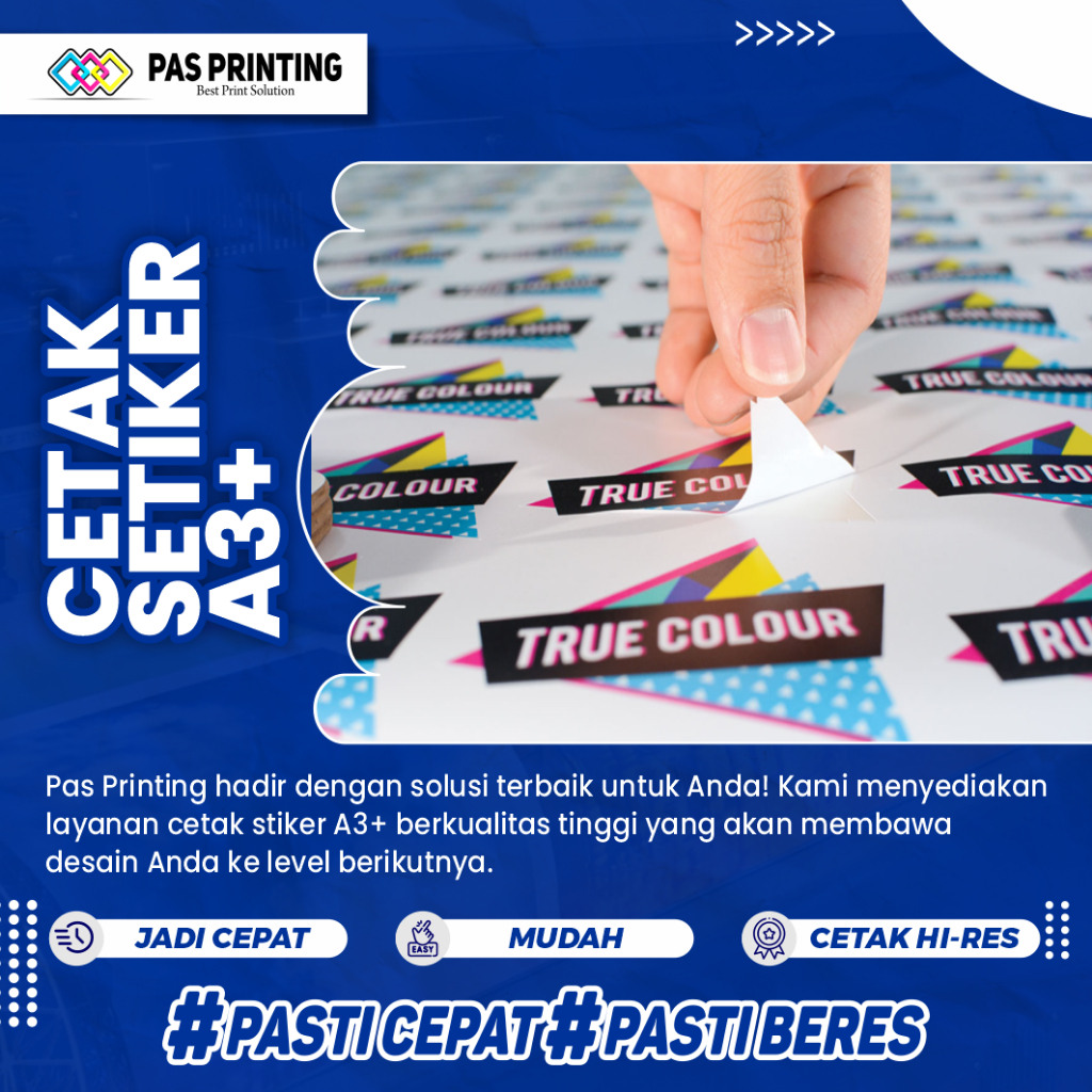 

Cetak Sticker Cromo a3+ Murah / Sticker Kemasan / Sticker Label Makanan